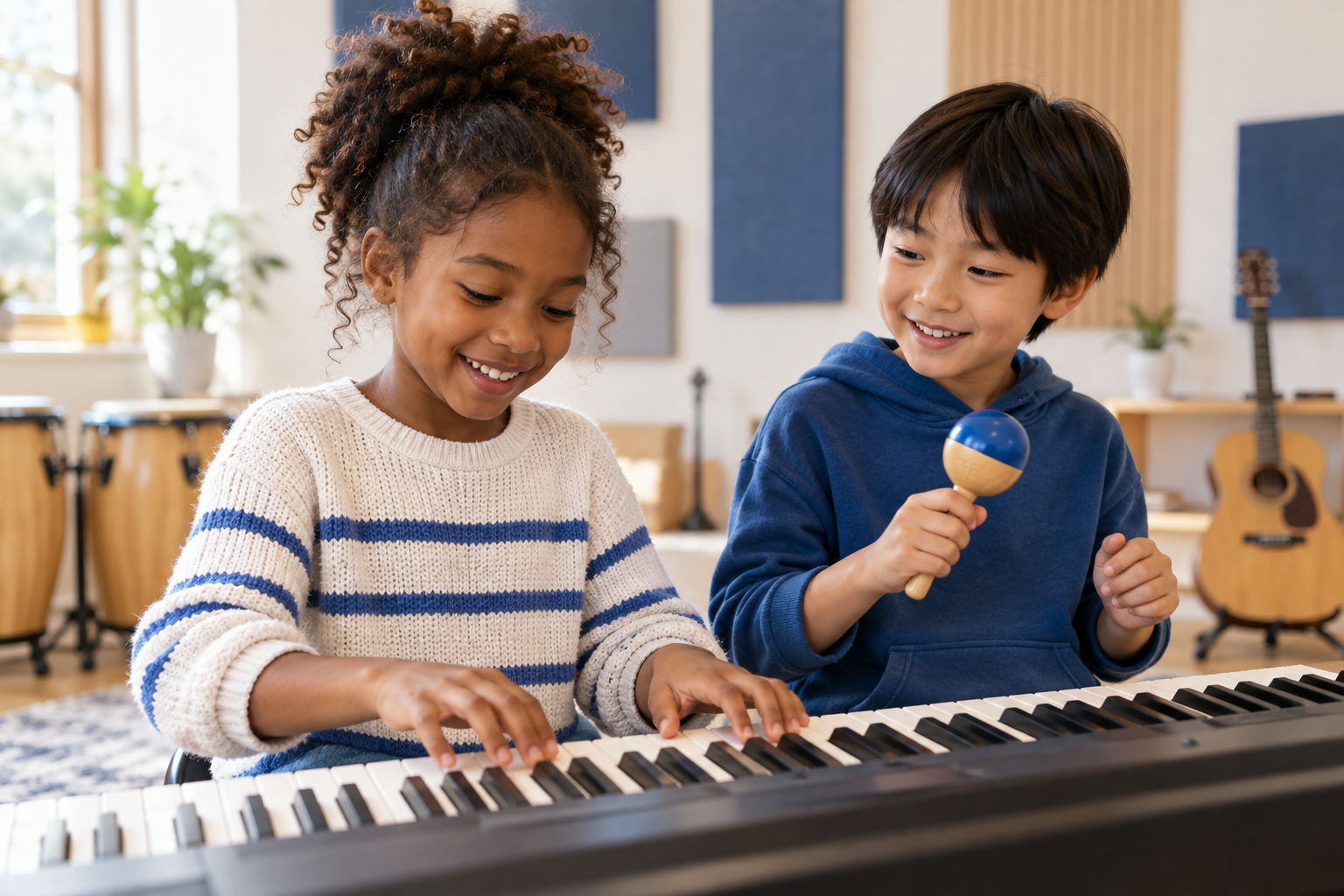 Learners exploring music